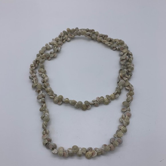 Natural Sea Shells 22” Long Necklace Cluster Seashells Vintage - Picture 6 of 8